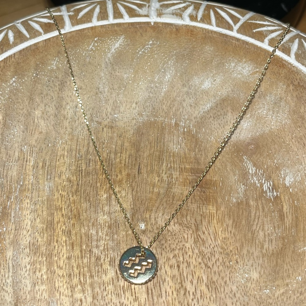 LC Lauren Conrad Aquarius Gold Tone Necklace